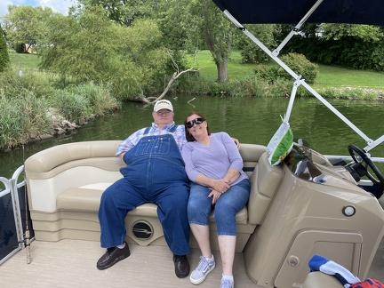 Grandma and Grandpa on the boat